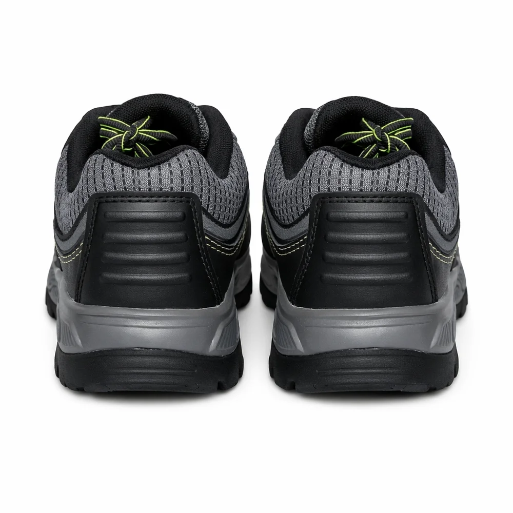 Avia Memory Foam Mens Size 7.5  Gray Black Neon Green Walking Shoes